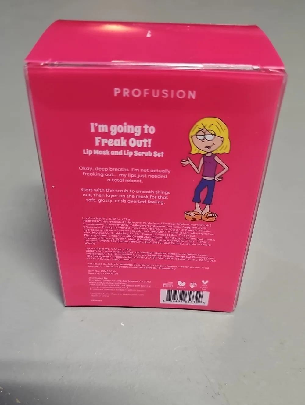 Profusion Cosmetics Lizzie McGuire Lip Mask And Lip Scrub Set NIB